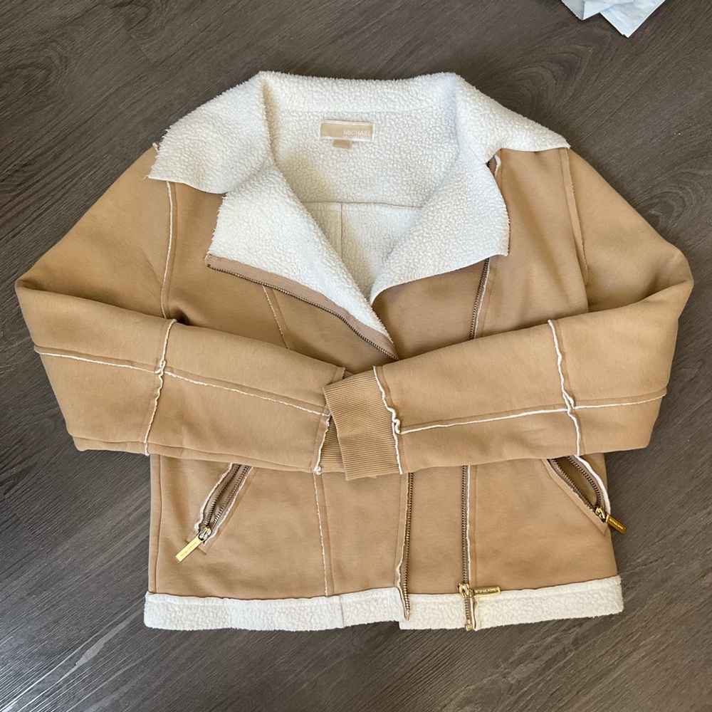 Michael Kors Fleece Motto Jacket